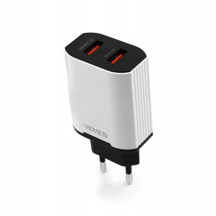 Cargador Celular con dos Puertos USB 2.4A + Cable micro USB